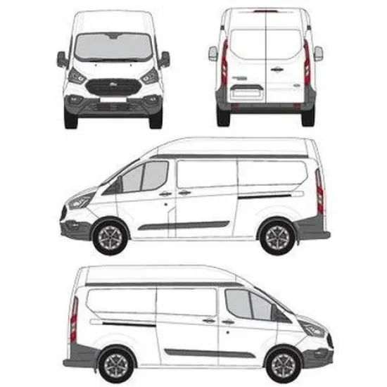 БАГАЖНИК ЗА ТОВАРНИ АВТОМОБИЛИ CRUZ Cargo Xpro 2022 SF3 Ford Custom Transit L1H2/L2H2 (to drill roof is required) (2013-->2023)