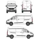 БАГАЖНИК ЗА ТОВАРНИ АВТОМОБИЛИ CRUZ Cargo Xpro 2022 SF3 Ford Custom Transit L1H2/L2H2 (to drill roof is required) (2013-->2023)