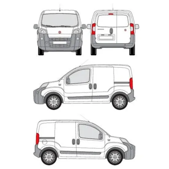 БАГАЖНИК ЗА ТОВАРНИ АВТОМОБИЛИ CRUZ Cargo Xpro 2022 SF3 Fiat Qubo 5d (III - fixpoint) (2008-->2017)