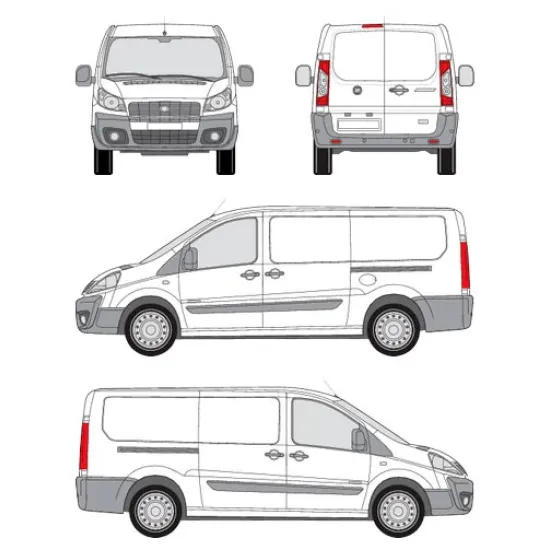 БАГАЖНИК ЗА ТОВАРНИ АВТОМОБИЛИ CRUZ Cargo Xpro 2022 SF3 Fiat Scudo L1H1/L2H1 (II) (2007-->2016)