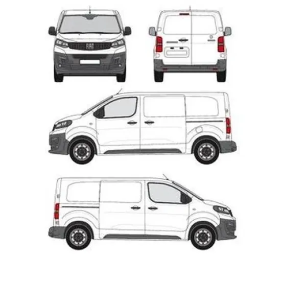 БАГАЖНИК ЗА ТОВАРНИ АВТОМОБИЛИ CRUZ Cargo Xpro 2022 SF3 Fiat Scudo L2H1 (Standard M - 5 fixpoint) (2022-->)