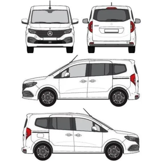 БАГАЖНИК ЗА ТОВАРНИ АВТОМОБИЛИ CRUZ Cargo Xpro 2022 SF3 Mercedes Citan standard/long (II/W420 - rear doors) (2021-->)