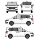 БАГАЖНИК ЗА ТОВАРНИ АВТОМОБИЛИ CRUZ Cargo Xpro 2022 SF3 Mercedes Citan standard/long (II/W420 - rear doors) (2021-->)