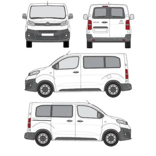 БАГАЖНИК ЗА ТОВАРНИ АВТОМОБИЛИ CRUZ Cargo Xpro 2022 SF3 Citroën Spacetourer L1H1 (XS/compact - 4 fixpoint) (2016-->)