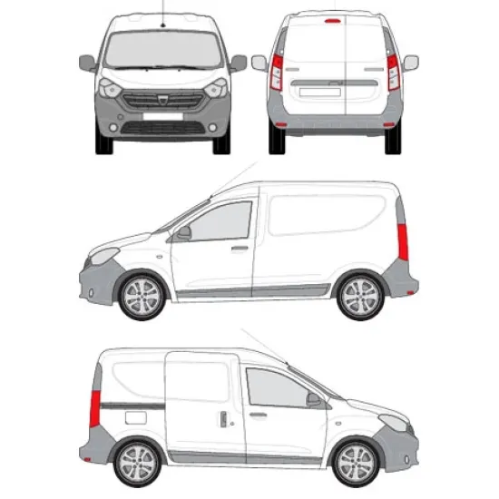 БАГАЖНИК ЗА ТОВАРНИ АВТОМОБИЛИ CRUZ Cargo Xpro 2022 SF3 Dacia Dokker Van (2013-->)
