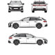 Багажник греди Cruz Airo FUSE DARK за Audi A5 Avant (III/B10 - integrated railing) (2024-->)