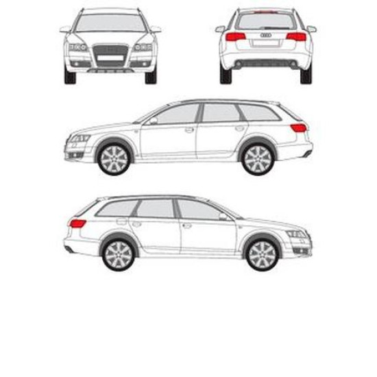 БАГАЖНИК ГРЕДИ CRUZ AIRO DARK за Audi A6 Allroad (C5 / C6 / C7 - railing) (2000-->2006) (2006-->2011) (2012-->2019)