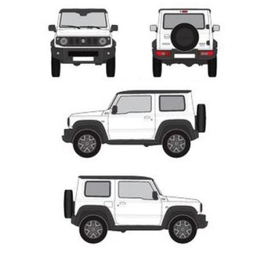 БАГАЖНИК ГРЕДИ CRUZ ALU CARGO AF2 Suzuki Jimny 3d (IV - metal top) (2018-->)
