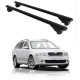 БАГАЖНИК ЗА Skoda Octavia Combi (I/1U-II/1Z - railing) (1998-->2005) (2004-->2012) ALU REILING BLACK
