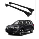 Багажник за Subaru Forester 5d (IV/SJ - railing) (2013-->2018) ALU REILING BLACK