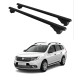 БАГАЖНИК ЗА Dacia Logan / Logan Stepway MCV (SW) (II - railing) (2013-->2020) ALU REILING BLACK