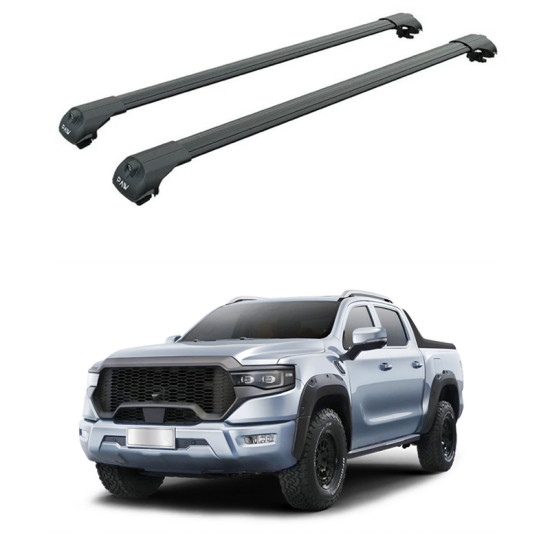 БАГАЖНИК ЗА FOTON TUNLAND V9 (Railing) (2025-->) AERO BAR BLACK