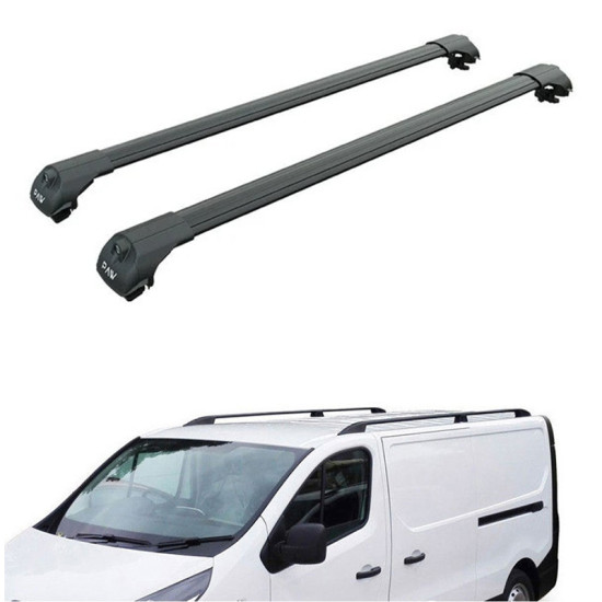 БАГАЖНИК ЗА Kia PV5 Passenger 5-dr MPV (Railing) (2025-->) AERO BAR BLACK