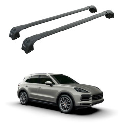 Багажник за Porsche Cayenne 5-dr SUV integrated railing (2018-2024) AERO BAR BLACK