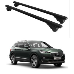 Багажник за Seat Tarraco 5d (railing) (2018-->) ALU REILING BLACK