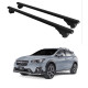 БАГАЖНИК за Subaru XV 5d (IV - railing) (V - railing) (2011-->2017) (2017-->) ALU REILING BLACK