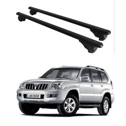 БАГАЖНИК ЗА Toyota Land Cruiser 5d (J120/125 - railing) (2002-->2010) ALU REILING BLACK