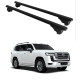 Багажник за Toyota Land Cruiser 5d (300 - railing) (2021-->) ALU REILING BLACK