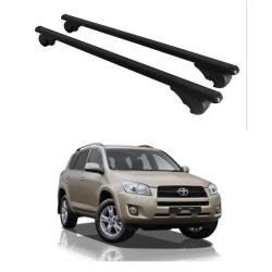 БАГАЖНИК ЗА Toyota RAV4 5d (II/XA20 / III/XA30 - railing) (2000-->2012) ALU REILING BLACK