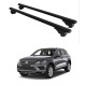 БАГАЖНИК ЗА Volkswagen Touareg 5d (II - railing) (2010-->2018) ALU REILING BLACK