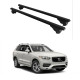 Багажник за Volvo XC90 5d (II - railing) (2015-->2025) ALU REILING BLACK