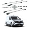 БАГАЖНИК КОМПЛЕКТ НАПРЕЧНИ ГРЕДИ И РЕЙЛИНГИ СИВИ ЗА Ford Courier II Tourneo/Transit (2023-->)