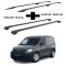 БАГАЖНИК КОМПЛЕКТ НАПРЕЧНИ ГРЕДИ И РЕЙЛИНГИ ЧЕРНИ ЗА Volkswagen Caddy V (Fix Point) (2020-->)