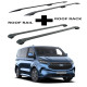 БАГАЖНИК КОМПЛЕКТ НАПРЕЧНИ ГРЕДИ И РЕЙЛИНГИ ЧЕРНИ ЗА Ford Custom Tourneo L1 (2023-->)