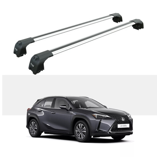 Багажник за LEXUS UX 350e 5d SUV (integrated railing) (2020-->2025) AERO BAR Багажник за LEXUS UX 350e 5d SUV (integrated railing) (2020-->2025) AERO BAR