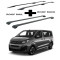 БАГАЖНИК КОМПЛЕКТ НАПРЕЧНИ ГРЕДИ И РЕЙЛИНГИ ЧЕРНИ ЗА Opel Zafira Life (M/medium) (2019-->)