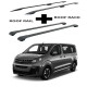 БАГАЖНИК КОМПЛЕКТ НАПРЕЧНИ ГРЕДИ И РЕЙЛИНГИ ЧЕРНИ ЗА Opel Zafira Life (M/medium) (2019-->)