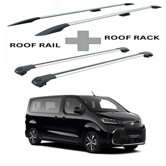 БАГАЖНИК КОМПЛЕКТ НАПРЕЧНИ ГРЕДИ И РЕЙЛИНГИ СИВИ ЗА Toyota ProAce Verso L1 (M/medium) (2016-->) БАГАЖНИК КОМПЛЕКТ НАПРЕЧНИ ГРЕДИ И РЕЙЛИНГИ СИВИ ЗА Toyota ProAce Verso L1 (M/medium) (2016-->)