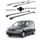 БАГАЖНИК КОМПЛЕКТ НАПРЕЧНИ ГРЕДИ И РЕЙЛИНГИ ЧЕРНИ ЗА Volkswagen Caddy (III) (2004-->2011)