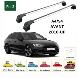 Багажник за Audi A4 Avant (B9 - integrated railing) (2015-->2019) AERO BAR