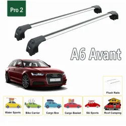 БАГАЖНИК ЗА AUDI A6 AVANT (C7 - INTEGRATED RAILING) (2011-->2018) AERO BAR