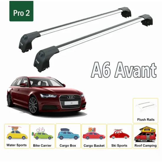 БАГАЖНИК ЗА AUDI A6 AVANT (C7 - INTEGRATED RAILING) (2011-->2018) AERO BAR