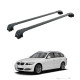 БАГАЖНИК ЗА BMW Serie 3 Touring (E91 - integrated railing) (2010-->2012) AERO BAR BLACK