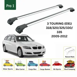 БАГАЖНИК ЗА BMW Serie 3 Touring (E91 - railing) (2005-->2012) AERO BAR