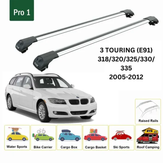 БАГАЖНИК ЗА BMW Serie 3 Touring (E91 - railing) (2005-->2012) AERO BAR