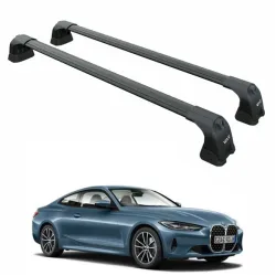 БАГАЖНИК ЗА BMW Serie 4 Coupe 3d (G22 - fixpoint) (2021-->) AERO BAR BLACK