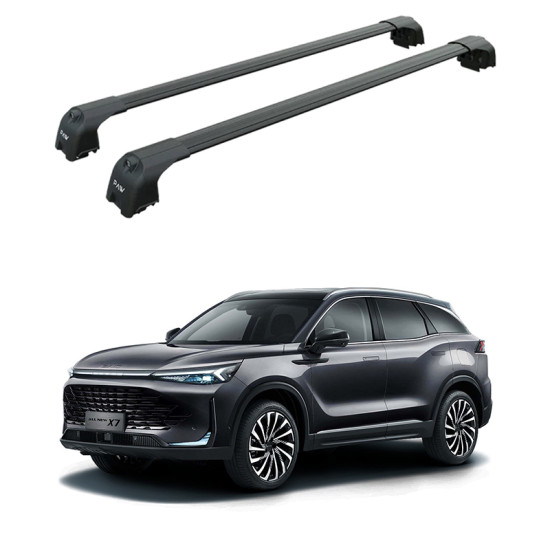 Багажник за BAIC X7 5d SUV (integrated railing) (2025-->) AERO BAR BLACK