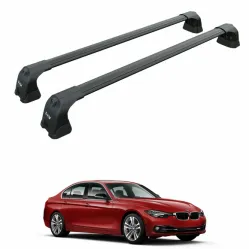 Багажник за BMW Serie 3 sedan 4d (F30 - fixpoint) (2012-->2019) AERO BAR BLACK