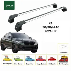 БАГАЖНИК ЗА BMW X4 5d (G02 - Interated railing) (2018-->) AERO BAR