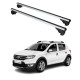 Багажник за Dacia Sandero Stepway(I - railing) (2009-->2012) (II - railing) (2013-->2020) ALU REILING