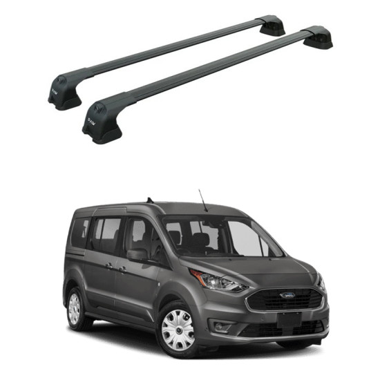 БАГАЖНИК ЗА Ford Connect II Tourneo L1/L2 (fixpoint) (2013-->2022) AERO BAR BLACK БАГАЖНИК ЗА Ford Connect II Tourneo L1/L2 (fixpoint) (2013-->2022) AERO BAR BLACK