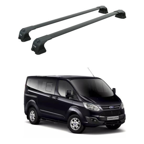 БАГАЖНИК ЗА Ford Custom Tourneo (2013-->2023) AERO BAR BLACK БАГАЖНИК ЗА Ford Custom Tourneo (2013-->2023) AERO BAR BLACK