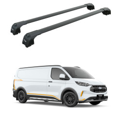 БАГАЖНИК ЗА Ford Custom Transit (Integrated railing) (2024-->) AERO BAR BLACK