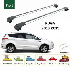 Багажник за Ford Kuga 5d (II - railing) (2012-->2019) AERO BAR