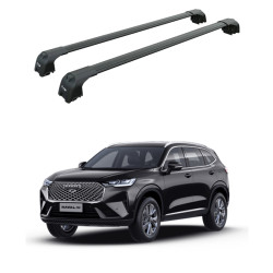 Багажник за Great Wall HAVAL H6 5-dr SUV integrated railing (2017->) BLACK