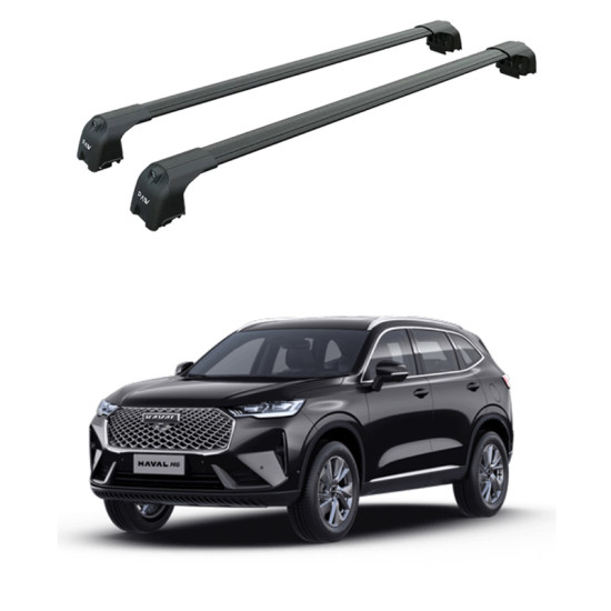 Багажник за Great Wall HAVAL H6 5-dr SUV integrated railing (2017->) BLACK